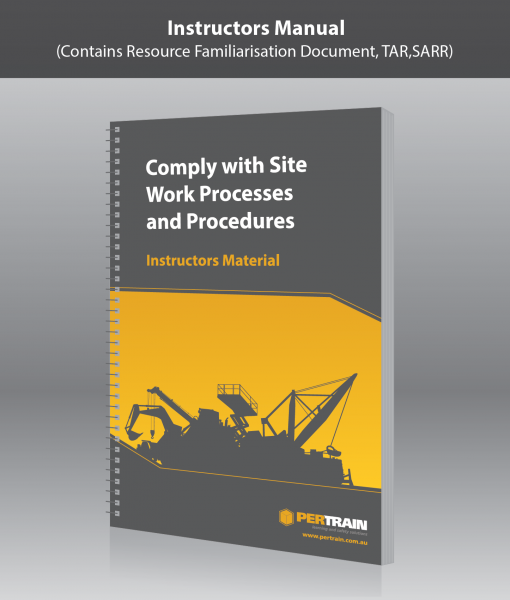 Comply with Site Work Processes and Procedures (RIIGOV201E)