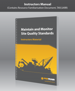 Maintain and Monitor Site Quality Standards (RIIQUA201E)
