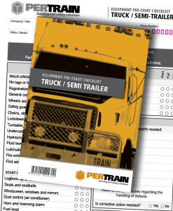 Truck and Semi-Trailer Pre-Start cover