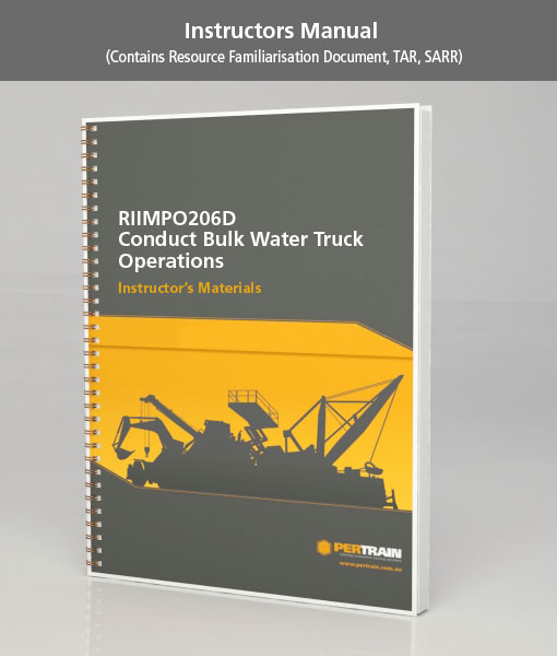 Conduct Bulk Water Truck Operations (RIIMPO206D)