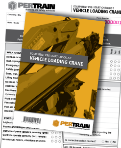 Vehicle Loading Crane Pre-Start cover