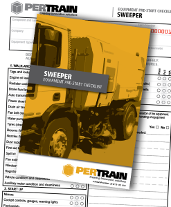 Sweeper Pre-Start cover