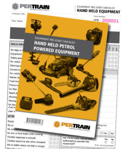 Handheld Petrol Equipment Pre-Start Checklist Book
