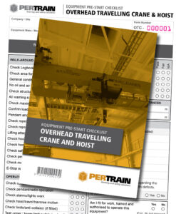 Overhead Travel Crane and Hoist Pre-Start Checklist Book