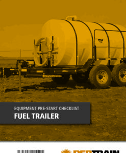 Fuel Trailer Pre-Start Checklist Book