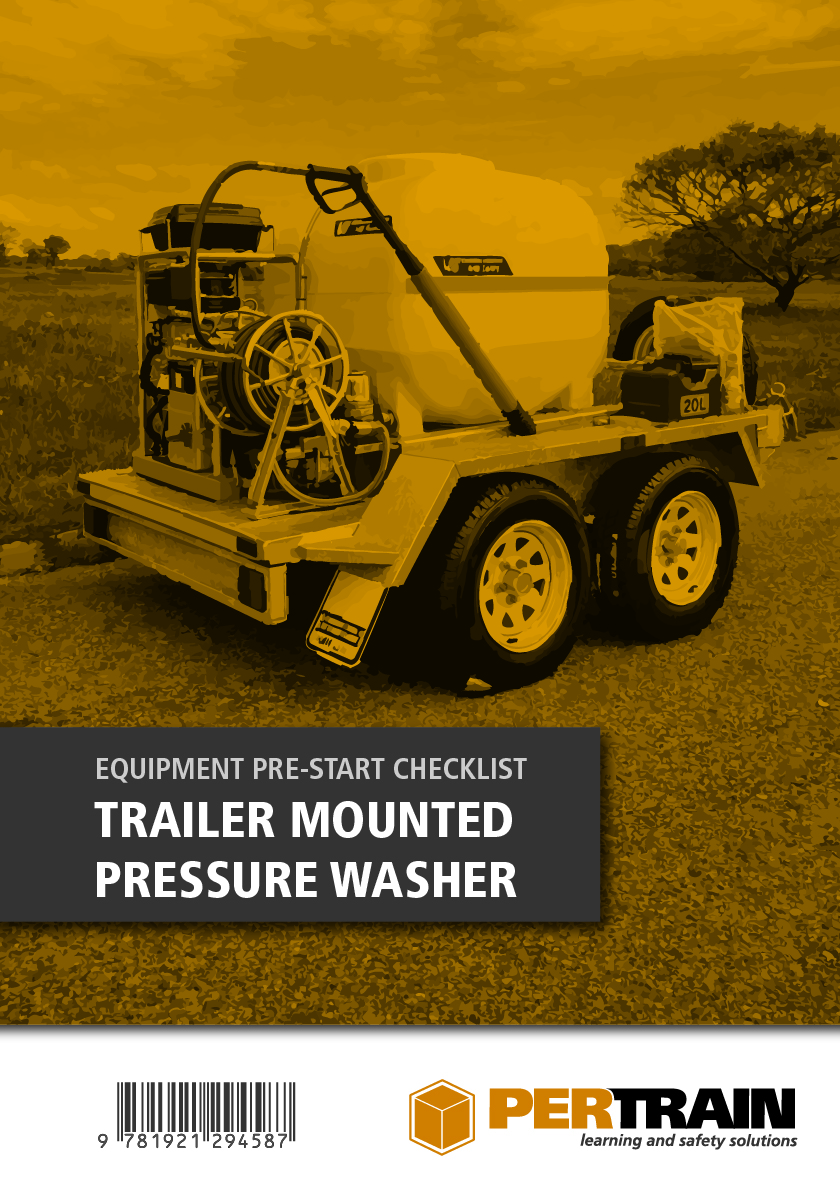 Mobile Trailer Pressure Washer Pre-Start Checklist Book