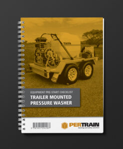 Mobile Trailer Pressure Washer Pre-Start Checklist Book